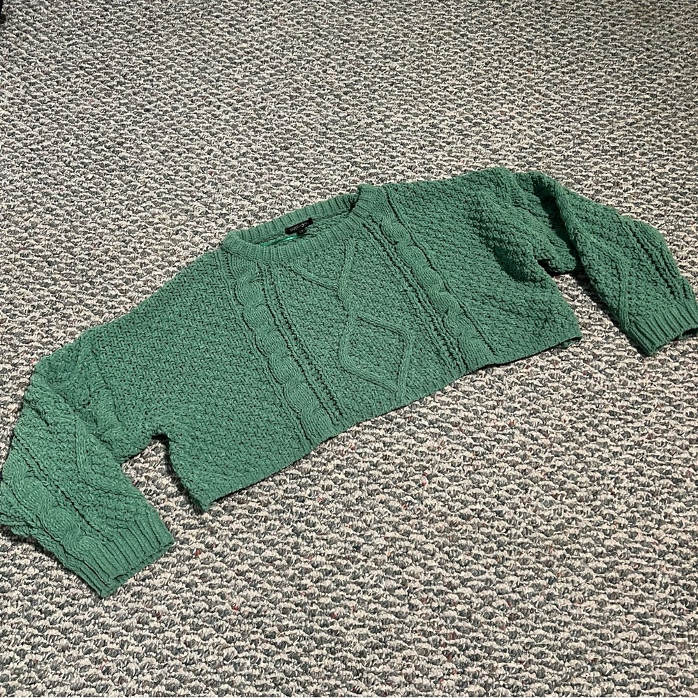 Papermoon Kelley Green Knit Sweater